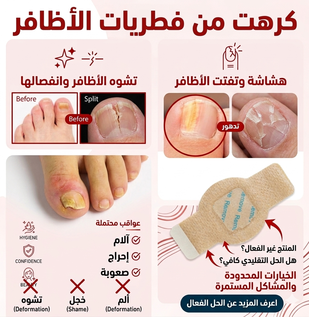 ملصقات فطريات الأظافر
